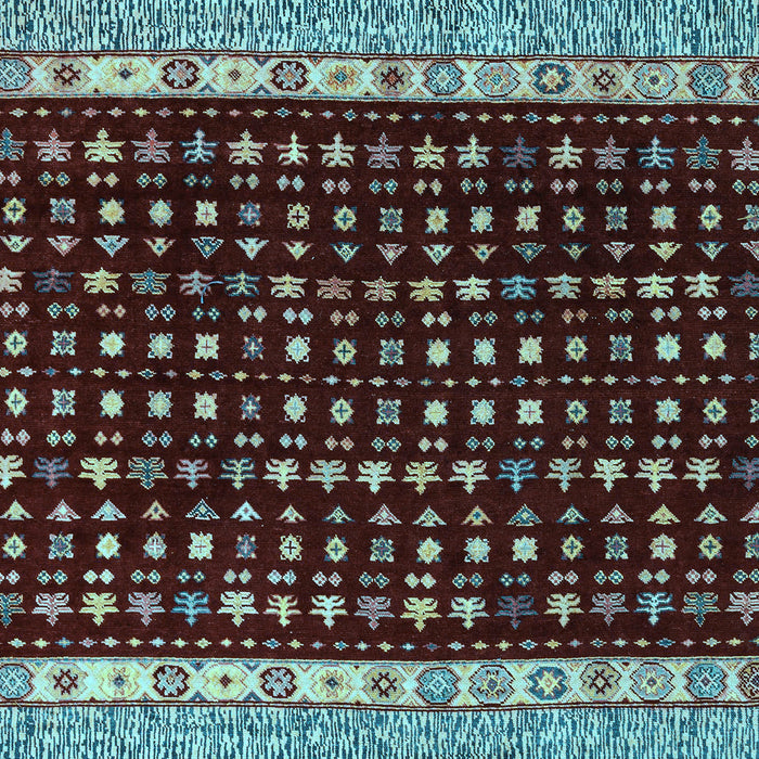 Machine Washable Abstract Light Blue Modern Rug, wshabs4975lblu