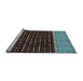 Sideview of Machine Washable Abstract Light Blue Modern Rug, wshabs4975lblu