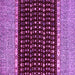 Square Machine Washable Abstract Purple Modern Area Rugs, wshabs4975pur