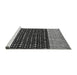 Sideview of Machine Washable Abstract Gray Modern Rug, wshabs4975gry