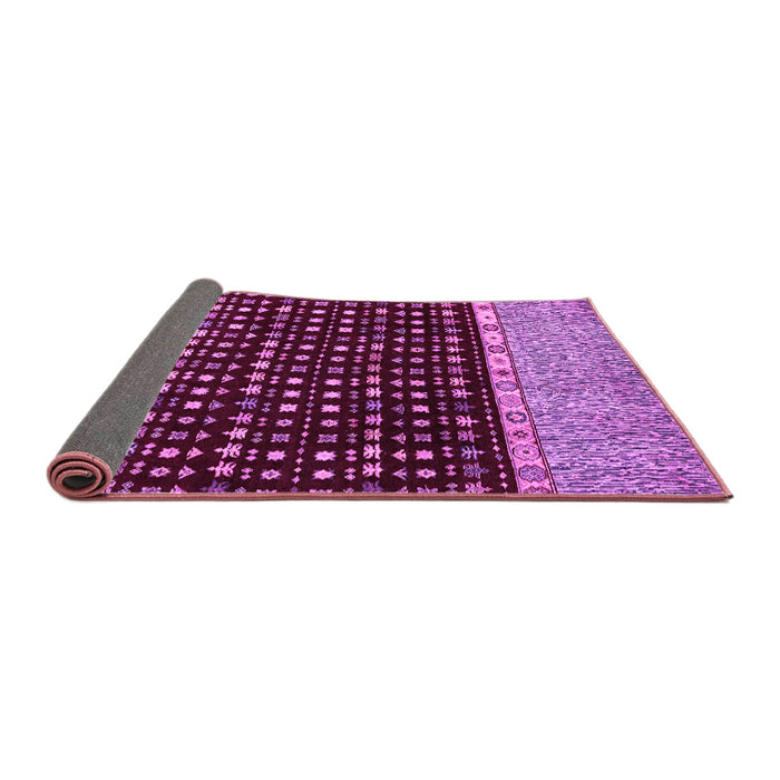 Sideview of Abstract Purple Modern Rug, abs4975pur
