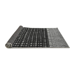 Sideview of Abstract Gray Modern Rug, abs4975gry