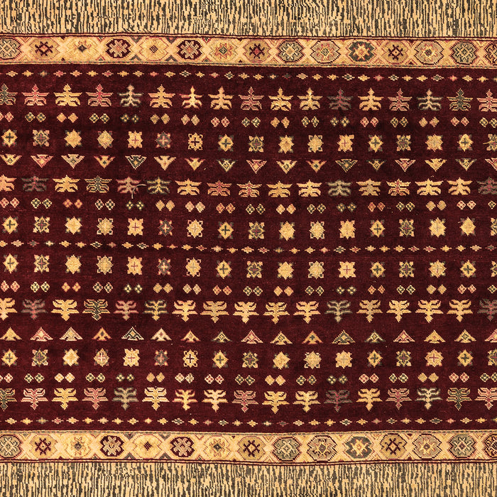 Machine Washable Abstract Brown Modern Rug, wshabs4975brn