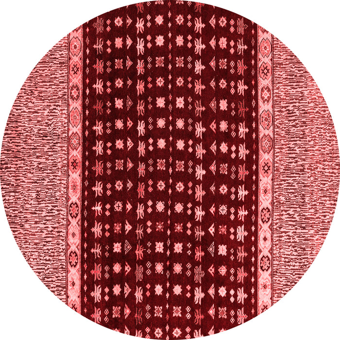 Machine Washable Abstract Red Modern Rug, wshabs4975red