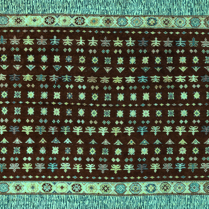 Machine Washable Abstract Turquoise Modern Area Rugs, wshabs4975turq
