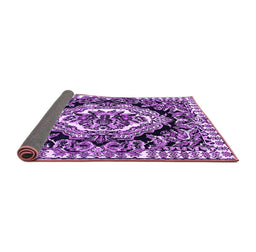 Sideview of Medallion Purple French Rug, abs4976pur