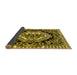 Sideview of Medallion Yellow French Rug, abs4976yw