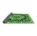 Sideview of Medallion Green French Rug, abs4976grn