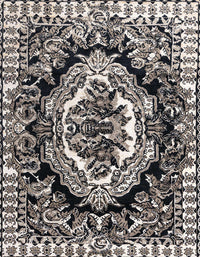 Machine Washable Abstract Pale Silver Gray Rug, wshabs4976
