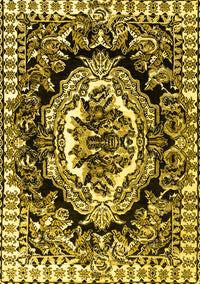 Medallion Yellow French Rug, abs4976yw