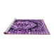 Sideview of Machine Washable Medallion Purple French Area Rugs, wshabs4976pur