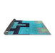 Sideview of Abstract Light Blue Modern Rug, abs4977lblu