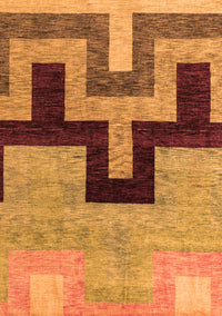 Abstract Orange Modern Rug, abs4977org