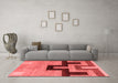 Modern Red Washable Rugs