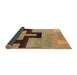 Sideview of Abstract Brown Modern Rug, abs4977brn