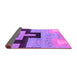 Sideview of Abstract Purple Modern Rug, abs4977pur