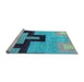 Sideview of Machine Washable Abstract Light Blue Modern Rug, wshabs4977lblu