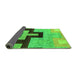 Sideview of Abstract Green Modern Rug, abs4977grn