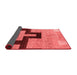 Abstract Red Modern Area Rugs