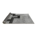 Sideview of Abstract Gray Modern Rug, abs4977gry