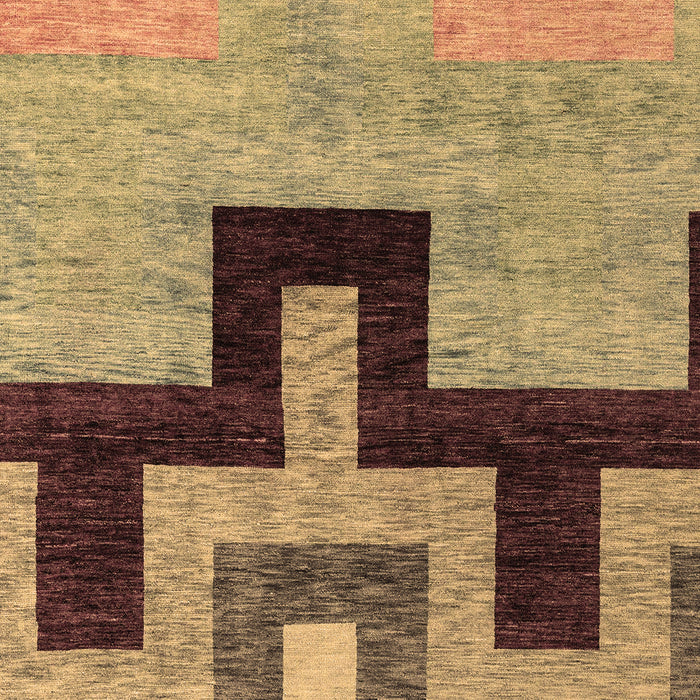 Abstract Brown Modern Rug, abs4977brn
