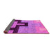 Sideview of Abstract Pink Modern Rug, abs4977pnk