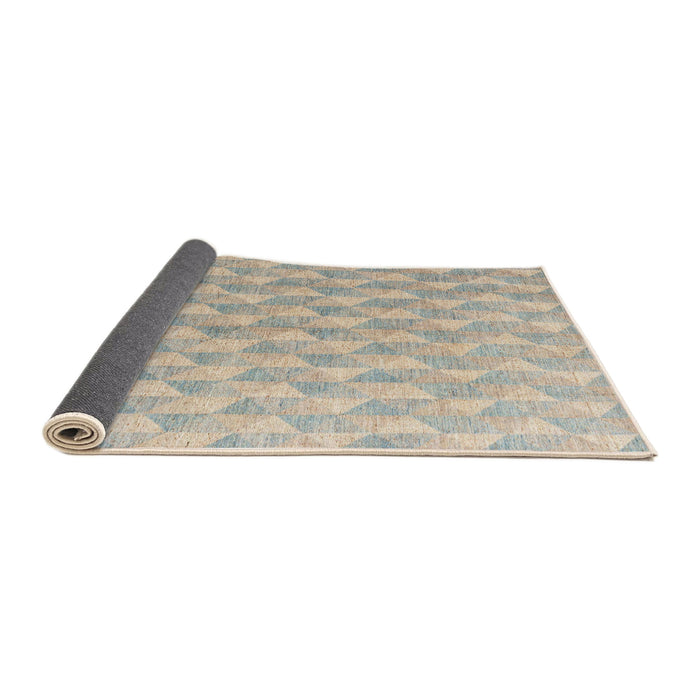 Sideview of Abstract Camel Brown Modern Rug, abs4978