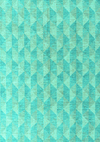 Abstract Turquoise Modern Rug, abs4978turq