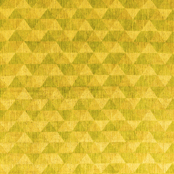 Square Abstract Yellow Modern Rug, abs4978yw