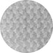 Round Machine Washable Abstract Gray Modern Rug, wshabs4978gry