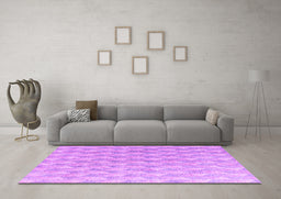 Machine Washable Abstract Purple Modern Area Rugs in a Living Room, wshabs4978pur