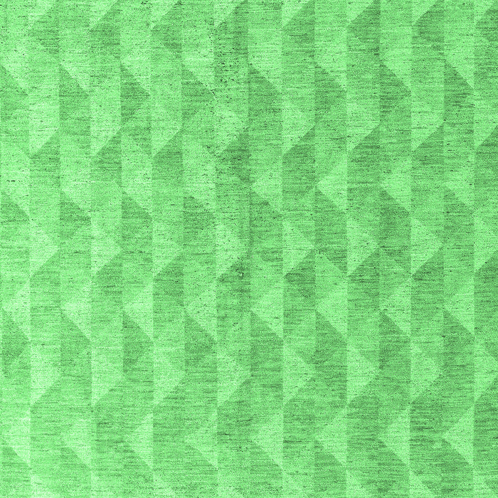 Machine Washable Abstract Emerald Green Modern Area Rugs, wshabs4978emgrn