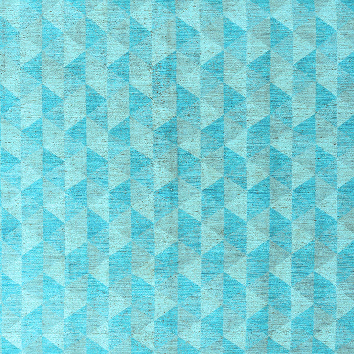 Square Abstract Light Blue Modern Rug, abs4978lblu