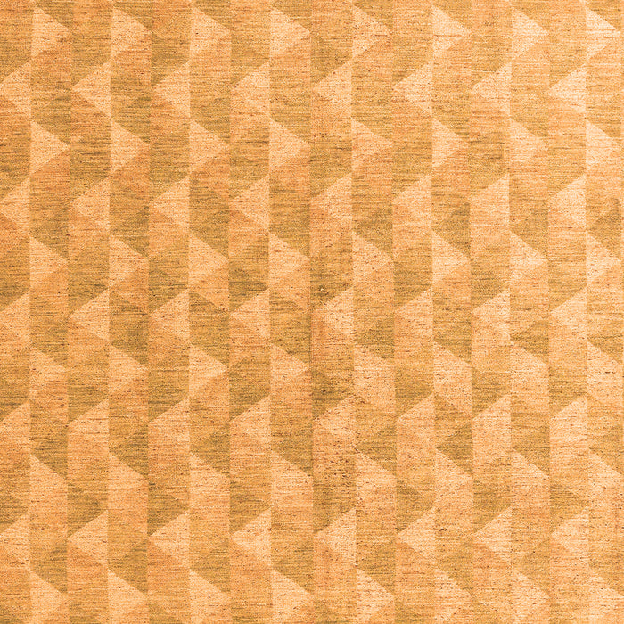 Square Machine Washable Abstract Orange Modern Area Rugs, wshabs4978org