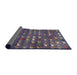 Sideview of Abstract Purple Modern Rug, abs4979