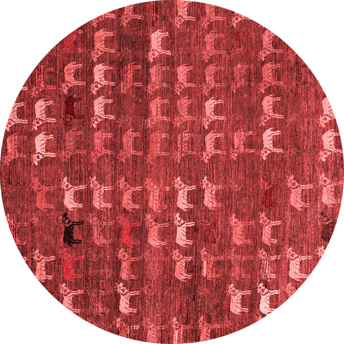 Abstract Red Modern Rug, abs4979red