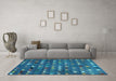 Machine Washable Abstract Light Blue Modern Rug in a Living Room, wshabs4979lblu