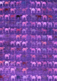 Abstract Purple Modern Rug, abs4979pur