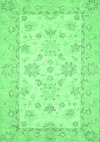 Oriental Emerald Green Traditional Rug, abs497emgrn