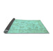 Sideview of Oriental Light Blue Traditional Rug, abs497lblu