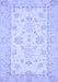 Machine Washable Oriental Blue Traditional Rug, wshabs497blu