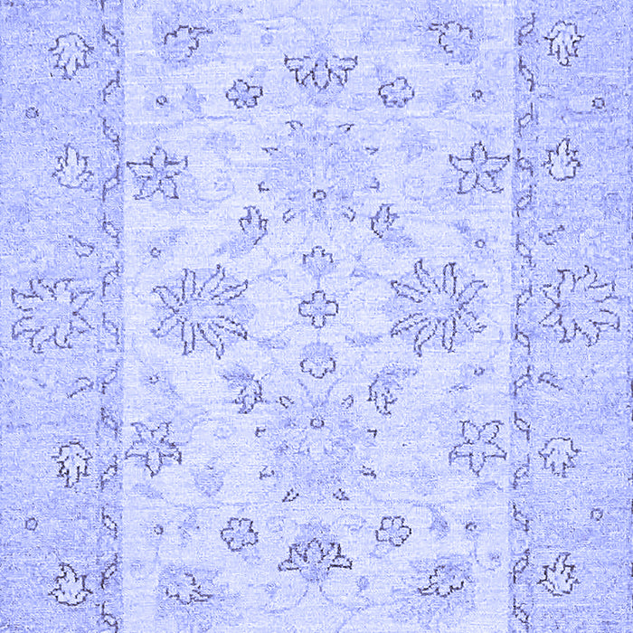 Machine Washable Oriental Blue Traditional Rug, wshabs497blu