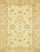 Machine Washable Abstract Yellow Rug, wshabs497