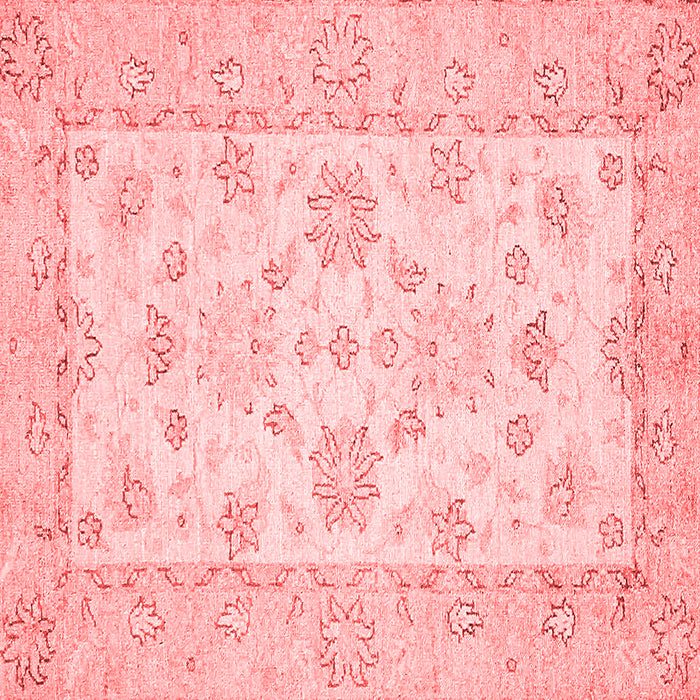 Machine Washable Oriental Red Traditional Rug, wshabs497red