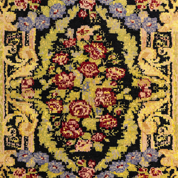 Machine Washable Abstract Bakers Brown Rug, wshabs4980