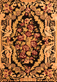 Abstract Orange Modern Rug, abs4980org