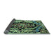 Sideview of Abstract Light Blue Modern Rug, abs4980lblu