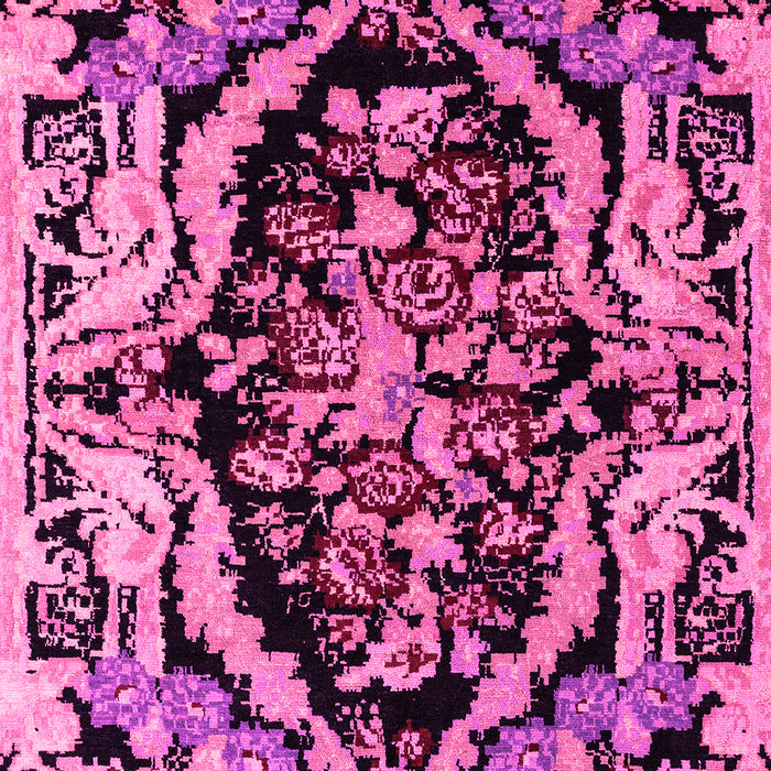 Machine Washable Abstract Pink Modern Rug, wshabs4980pnk