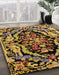 Machine Washable Abstract Bakers Brown Rug in a Family Room, wshabs4980