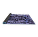 Sideview of Abstract Blue Modern Rug, abs4980blu